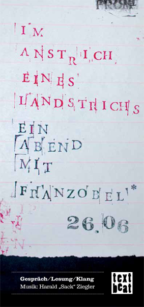 You are currently viewing FRANZOBEL feat. Harald Sack Ziegler